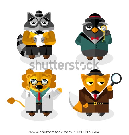 Foto stock: Fox Scientist Mascot