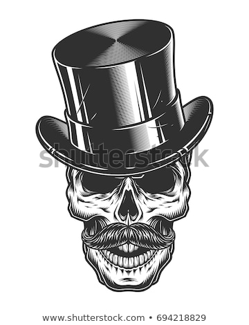 Foto stock: Sketch Of British Skull