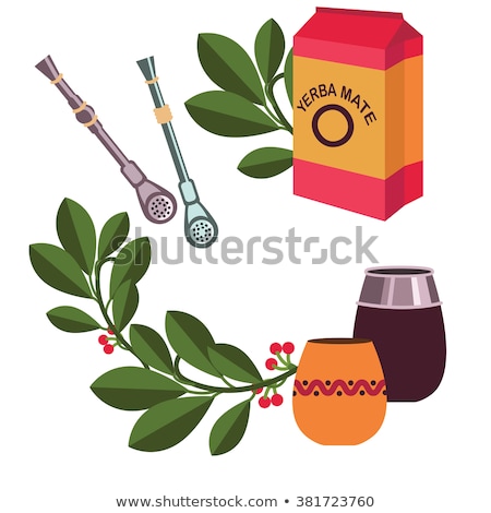 Stock foto: Yerba Mate In Calabash