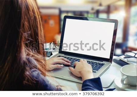 Stock photo: Hand Breaks Laptop Screen