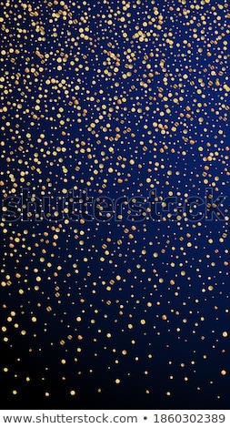 Foto d'archivio: Blue Cheerful Background With Multicolored Confetti And Stars