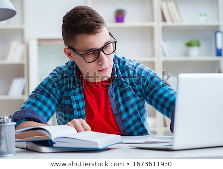 Teenager Revising Stock foto © Elnur