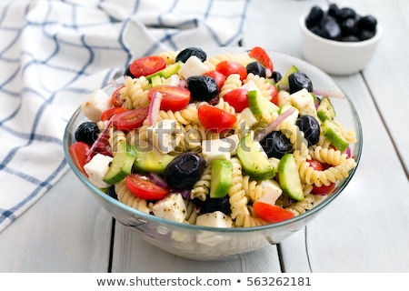 Foto stock: Greek Pasta Salad