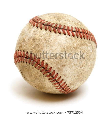 Сток-фото: Old Baseball Isolated