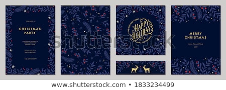 Stock foto: Christmas Background With Reindeer