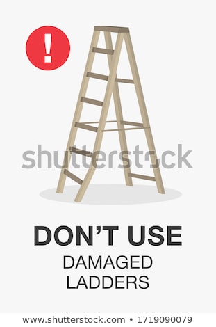 Stock photo: Wooden Broken Ladder