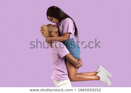 Zdjęcia stock: Handsome Man Lifting Her Wife