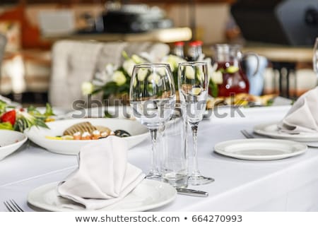 Stock foto: Served For A Banquet Table