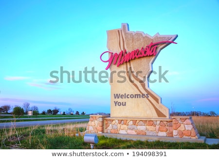 Foto stock: Minnesota Welcomes You Sign