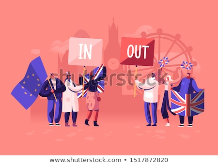 Stock fotó: Brexit Vector Illustration