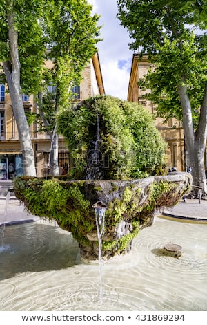 Stock photo: Nine Cannon Fontain In Aix En Provence