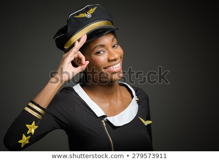 Stockfoto: Portrait Of Happy African Hostess