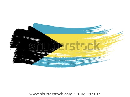 Сток-фото: Bahamas Flag Vector Illustration