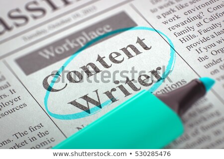 Stockfoto: Job Opening Content Writer 3d