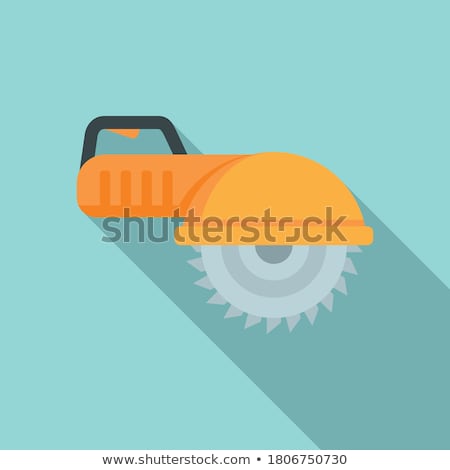 Foto stock: Circular Saw Flat Icon