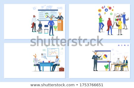 Foto stock: Speaker And Personal Mentor Coach Website Set