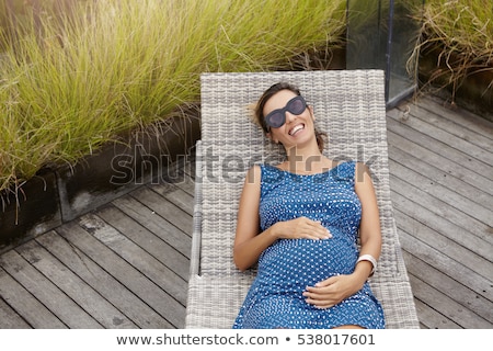 Zdjęcia stock: Laughing Children Wearing Sunglasses Relaxing During Summer Day