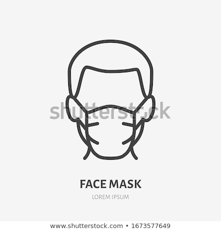 Stockfoto: Medical Surgical Mask Face Care Cover Respiratory Infection Protective Vector