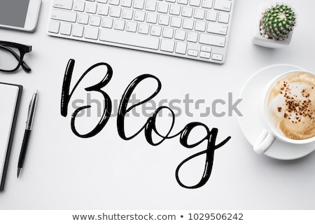 Foto stock: Blog