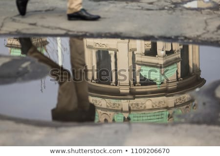 Stock fotó: Rainy Detail In Blurry Back