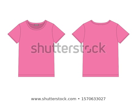 Сток-фото: Female With Blank Pink Shirt
