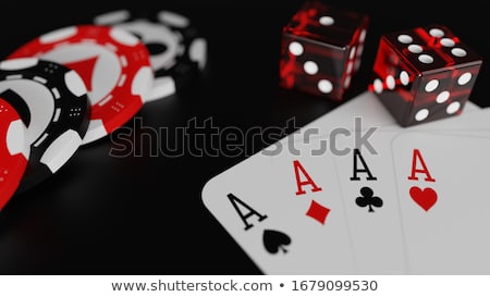 Stock photo: Dice Chips And Cards