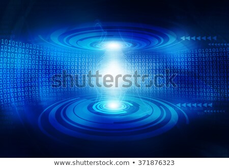 Glowing Figures And Circles Hi Tech Background Сток-фото © bluebay