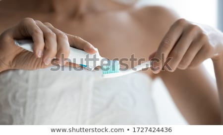 Foto stock: Toothbrush With Toothpaste