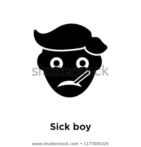 Foto stock: Sign With Sickbed And Fever
