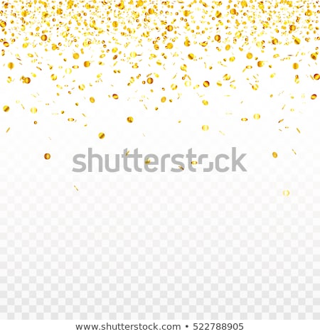Stock fotó: Festive Glittering Gold Confetti Falling Eps 10
