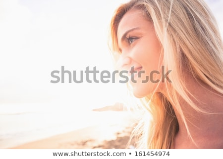 Stok fotoğraf: Gorgeous Female On The Beach