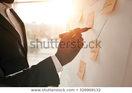 Foto stock: Businessman During Business Planning