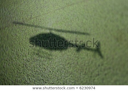 Elicopter Shadow On Marsh Imagine de stoc © iofoto