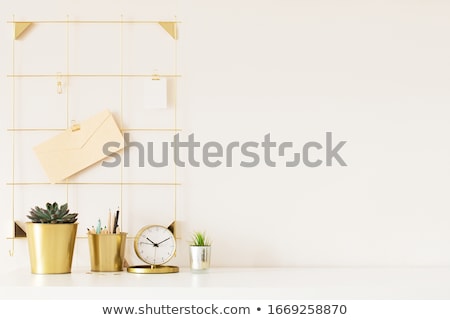 Stock photo: Flat Lay Home Office Workspace