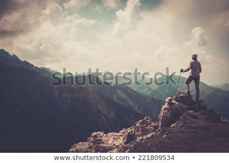 Stok fotoğraf: Hike In The Mountains