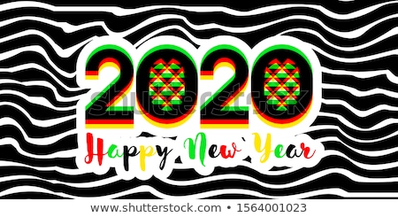 Stock photo: Modern Multicolored Numbers 2020 With Stereoscopic Effect