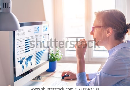 [[stock_photo]]: Analyst Women Looking At Kpi Data