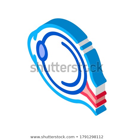 Foto stock: Human Eyeball Anatomy Organ Isometric Icon Vector Illustration