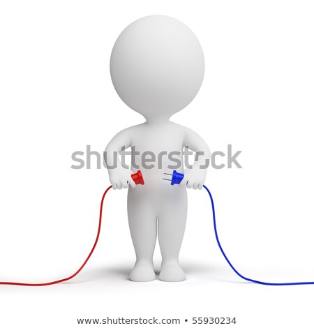 Foto stock: 3d Small People - Plug