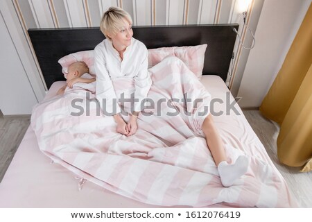 [[stock_photo]]: Adorable Brother And Sister Sleeping With Their Mother In Her Bed At Home