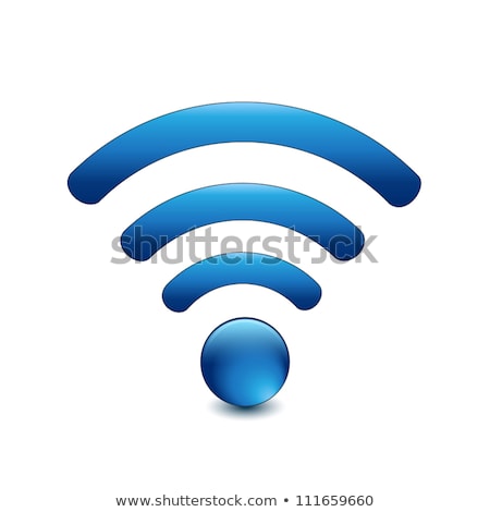 Foto d'archivio: Blue Wifi Symbol