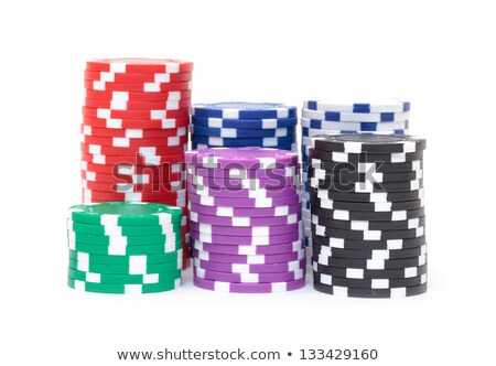 Stacks Of Multicolored Poker Chips ストックフォト © Discovod