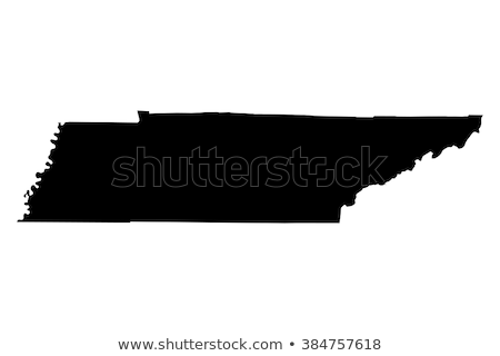 Stok fotoğraf: Map Of Tennessee