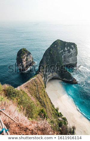 Foto stock: Vibrant Tropical Sunset At Bali Indonesia