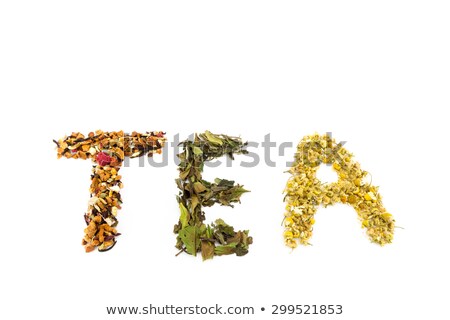 Foto d'archivio: Word Tea With Assortment Of Tea Species