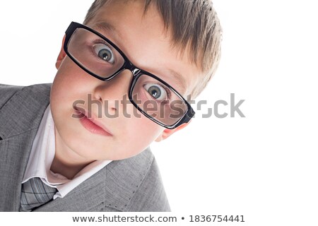 Stockfoto: Intelligent Boy With Glasses
