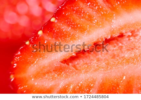 Stock fotó: Strawberry Background Background From Slices Of Juicy Ripe Strawberries Macro Texture Concept A