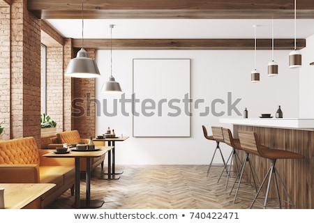 [[stock_photo]]: White Poster In A Modern Loft Interior 3d Rendering