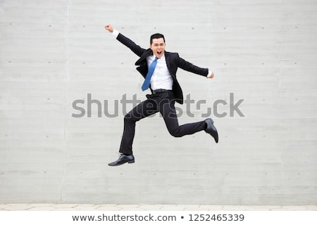 Stockfoto: Handsome Excited Young Businessman