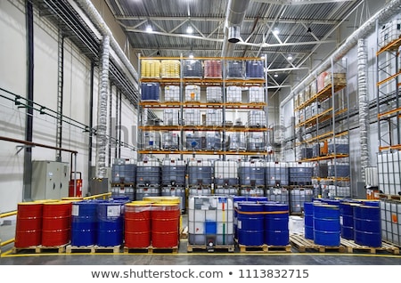 Foto stock: Flammable Material Warehouse